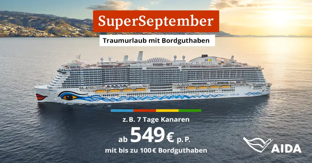 AIDAcosma Kanaren Superseptember Angebot